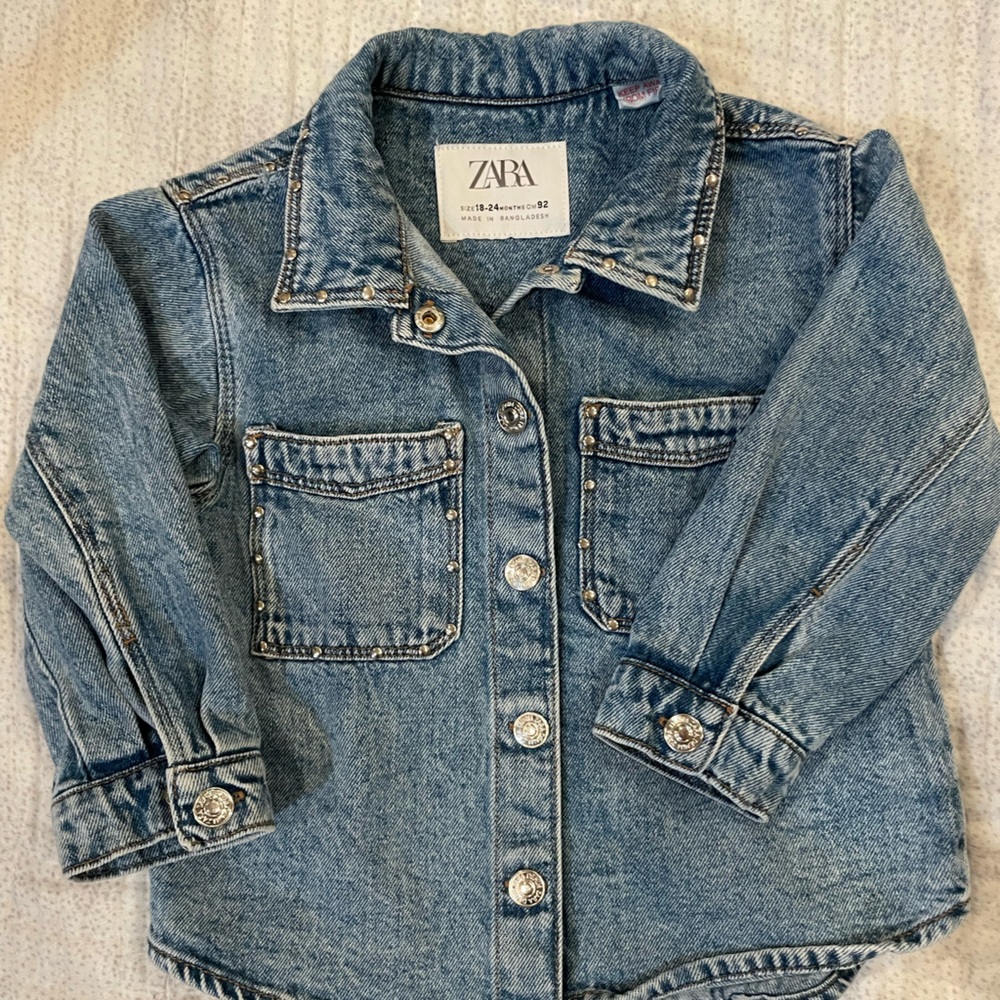 Zara girls Classic Denim Jacket